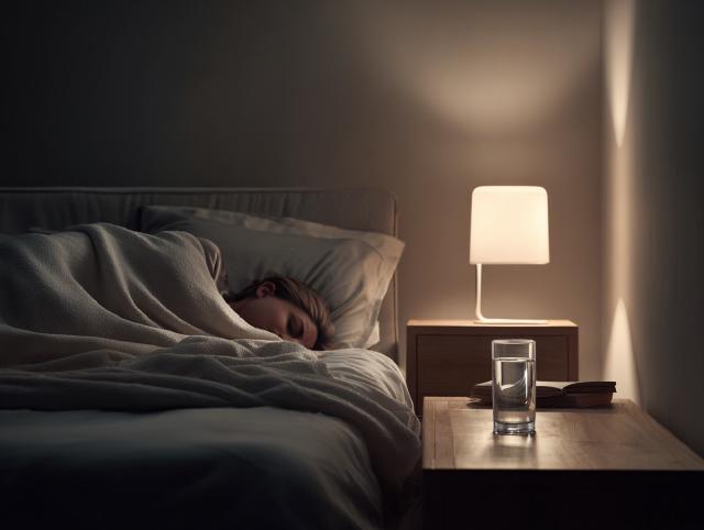 a person sleeping peacefully after quitting smoking